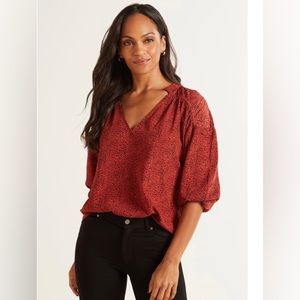 Roan & Ryan Olivia Leopard Blouse